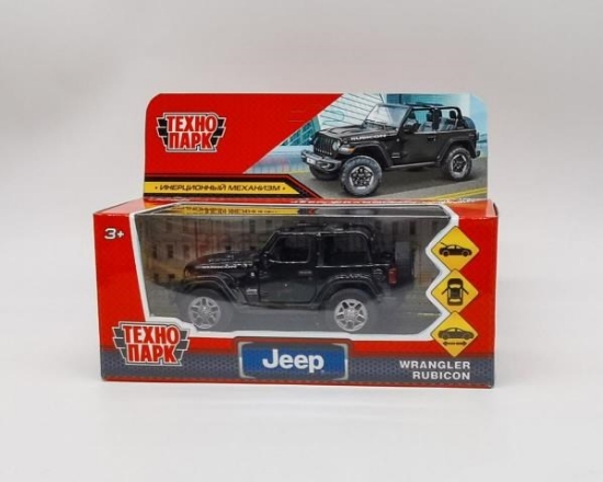 Изображение ТЕХНОПАРК JEEP Wrangler Rubicon 12 см черный