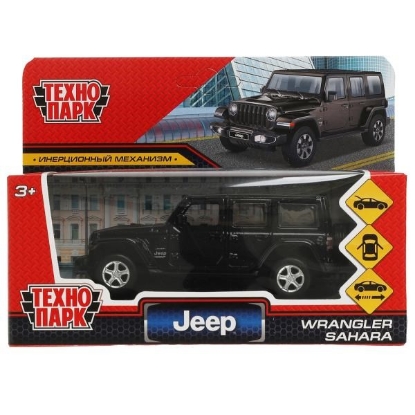 Изображение ТЕХНОПАРК JEEP Wrangler Sahara 12 см черный