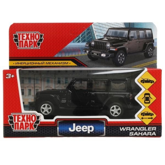 Изображение ТЕХНОПАРК JEEP Wrangler Sahara 12 см черный