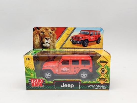 Изображение ТЕХНОПАРК JEEP Wrangler Сафари 12 см красный