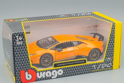 Изображение BBURAGO 1/24 LAMBORGHINI Huracan Performante orange/оранжевый