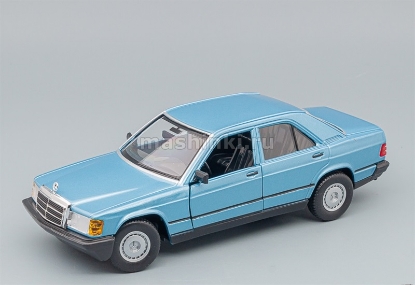 Изображение BBURAGO 1/24 MERCEDES-BENZ 190E 1987 blue/синий