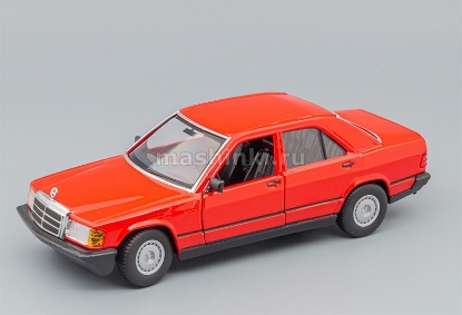 Изображение BBURAGO 1/24 MERCEDES-BENZ 190E 1987 red/красный
