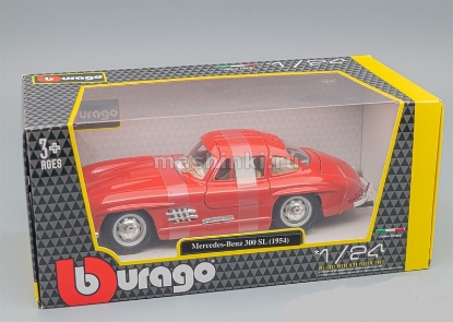 Изображение BBURAGO 1/24 MERCEDES-BENZ 300SL 1954 red/красный