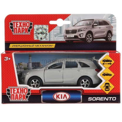 Изображение ТЕХНОПАРК KIA Sorento Prime 12 см серебристый