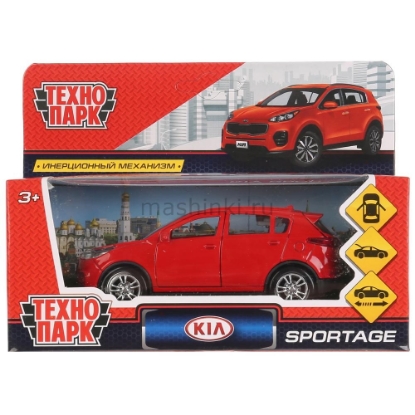Изображение ТЕХНОПАРК KIA Sportage 12 см красный