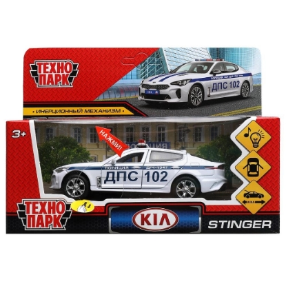 Изображение ТЕХНОПАРК KIA Stinger Полиция 12 см (свет, звук) белый