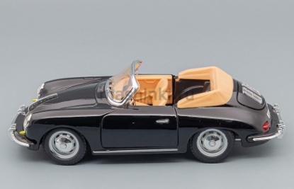 Изображение BBURAGO 1/24 PORSCHE 356B Cabriolet 1961 black/черный