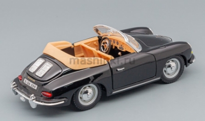 Изображение BBURAGO 1/24 PORSCHE 356B Cabriolet 1961 black/черный