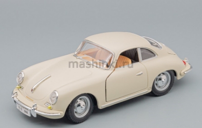Изображение BBURAGO 1/24 PORSCHE 356B Coupe 1961 cream/светло-бежевый