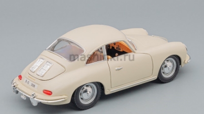Изображение BBURAGO 1/24 PORSCHE 356B Coupe 1961 cream/светло-бежевый
