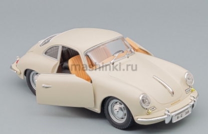 Изображение BBURAGO 1/24 PORSCHE 356B Coupe 1961 cream/светло-бежевый