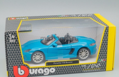 Изображение BBURAGO 1/24 PORSCHE 718 Boxster Lt blue/синий
