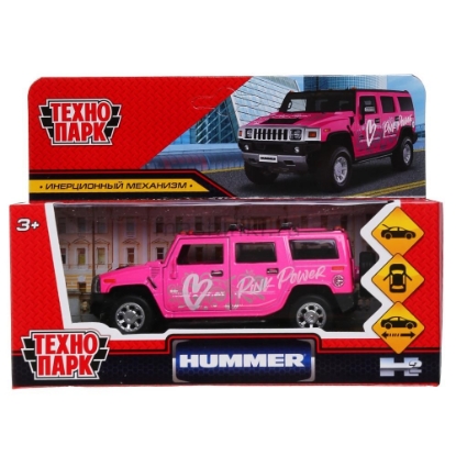 Изображение ТЕХНОПАРК HUMMER H2 Pink Спорт (для девочек) 12 см розовый