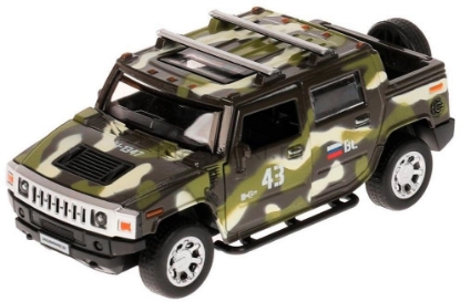 Изображение ТЕХНОПАРК HUMMER H2 Pickup 12 см (свет, звук) камуфляж