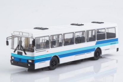 Изображение НАШИ АВТОБУСЫ-68 1/43 ЛАЗ-52523 сине-бело-голубой (24.02.2025)