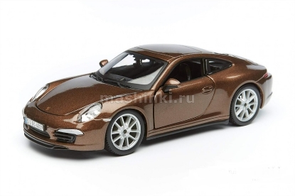 Изображение BBURAGO 1/24 PORSCHE 911 Carrers S brown/коричневый
