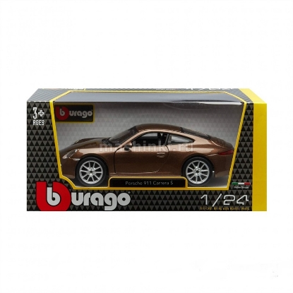 Изображение BBURAGO 1/24 PORSCHE 911 Carrers S brown/коричневый