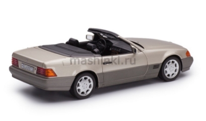 Изображение NOREV 1/18 MERCEDES-BENZ 500SL Cabriolet (R129) тент 1989 smoke silver metallic