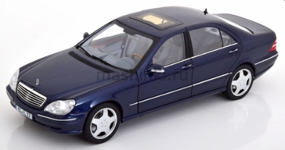 Изображение NOREV 1/18 MERCEDES-BENZ S55 AMG (W220) 2000 blue metallic