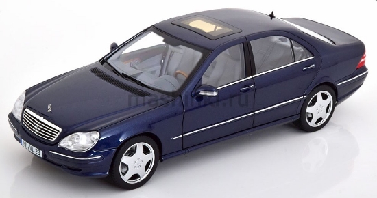 Изображение NOREV 1/18 MERCEDES-BENZ S55 AMG (W220) 2000 blue metallic