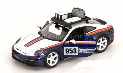 Изображение BBURAGO 1/24 PORSCHE 911 Dakar blue/white