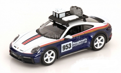 Изображение BBURAGO 1/24 PORSCHE 911 Dakar blue/white