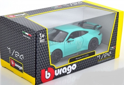 Изображение BBURAGO 1/24 PORSCHE 911 GT3 green/зеленый