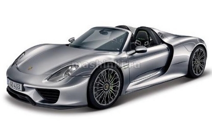 Изображение BBURAGO 1/24 PORSCHE 918 Spyder grey/серый