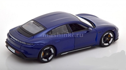Изображение BBURAGO 1/24 PORSCHE Taycan Turbo S blue/синий