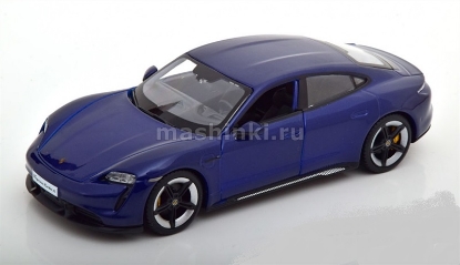 Изображение BBURAGO 1/24 PORSCHE Taycan Turbo S blue/синий