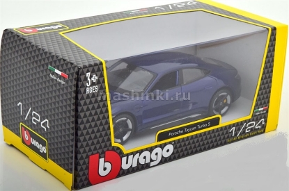 Изображение BBURAGO 1/24 PORSCHE Taycan Turbo S blue/синий