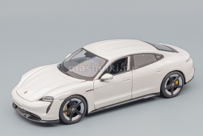 Изображение BBURAGO 1/24 PORSCHE Taycan Turbo S white/белый