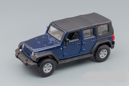 Изображение BBURAGO 1/32 JEEP Wrangler Unlimited Rubicon met blue/синий