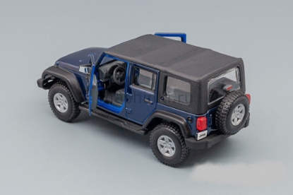 Изображение BBURAGO 1/32 JEEP Wrangler Unlimited Rubicon met blue/синий