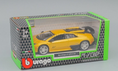Изображение BBURAGO 1/32 LAMBORGHINI Murcielago LP 670-4 SV yellow/желтый