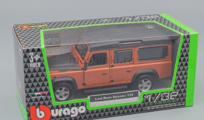 Изображение BBURAGO 1/32 LAND Rover Defender 110 orange-black/оранжево-черный