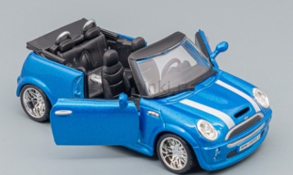 Изображение BBURAGO 1/32 MINI Cooper S Cabriolet blue/синий