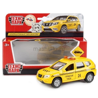 Изображение ТЕХНОПАРК NISSAN Terrano такси 12 см желтый