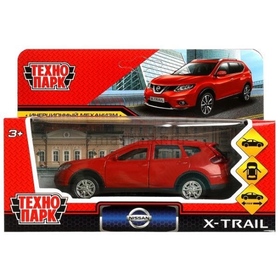 Изображение ТЕХНОПАРК NISSAN X-Trail (32 кузов) 12 см красный