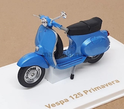 Изображение NOREV 1/18 Мотороллер VESPA 125 Primavera 1968 blue metallic