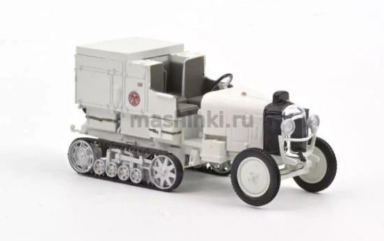 Изображение NOREV 1/43 CITROEN B2 Golden Scarabee D'Or полугусеничный грузовик 1922 white