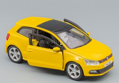 Изображение BBURAGO 1/32 VW Polo GTI yellow/желтый