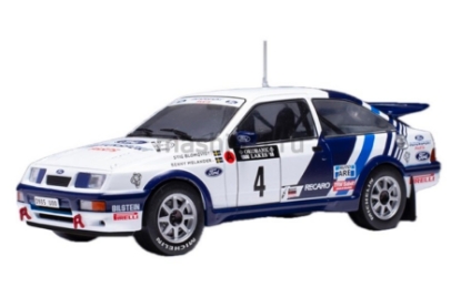 Изображение IXO 1/24 FORD Sierra RS Cosworth №4 Ford Motor Co Ltd Blomqvist/Melander 5 место Rally 1000 озер 1988