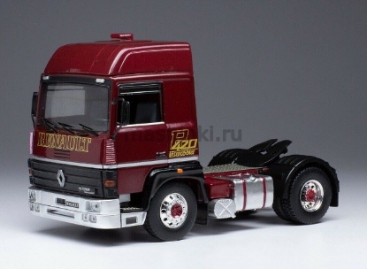 Изображение IXO 1/43 Седельный тягач RENAULT R420 Turbo Intercooler 1986 dark red