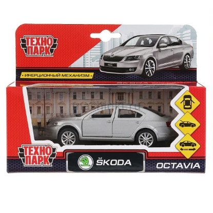 Изображение ТЕХНОПАРК SKODA Octavia 12 см серебристый