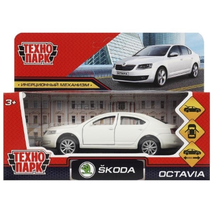 Изображение ТЕХНОПАРК SKODA Octavia 12 см белый