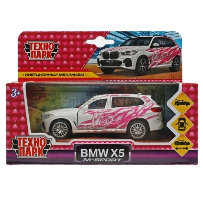 Изображение ТЕХНОПАРК BMW X5 M-Sport 12 см белый (для девочек)