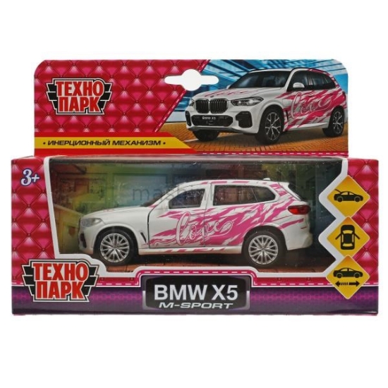 Изображение ТЕХНОПАРК BMW X5 M-Sport 12 см белый (для девочек)