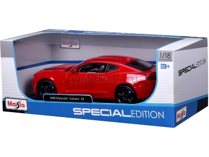 Изображение MAISTO 1/18 CHEVROLET Camaro SS Coupe 2016 red/красный